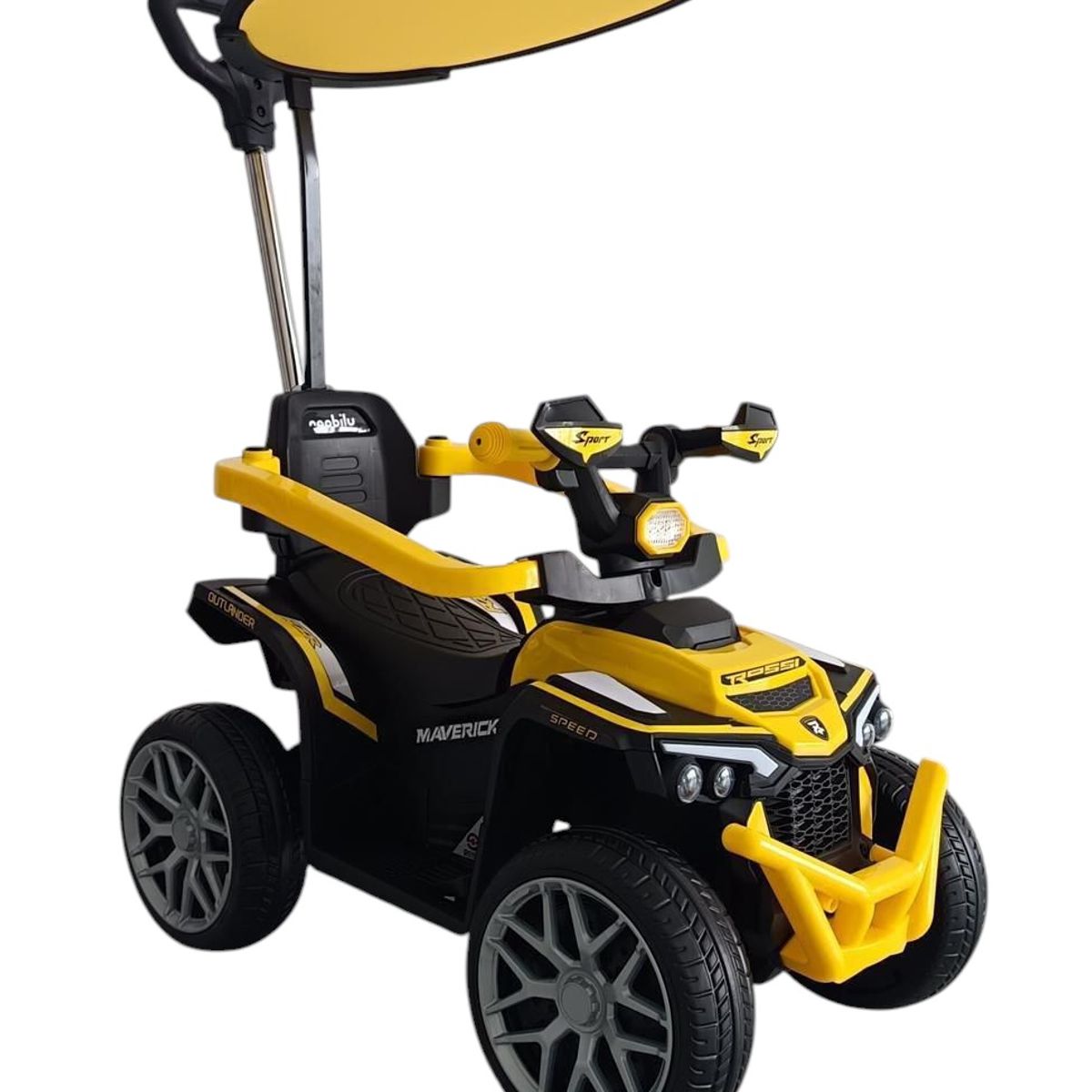 GENERICO - Moto Electrica  Montable Con Bluetooth Musica Y Luces Amarilla