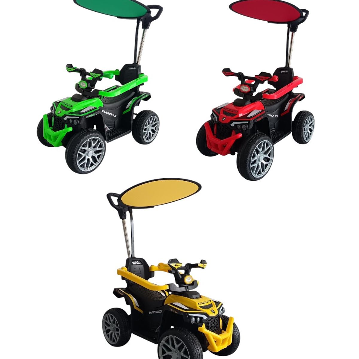 GENERICO - Moto Electrica  Montable Con Bluetooth Musica Y Luces Amarilla