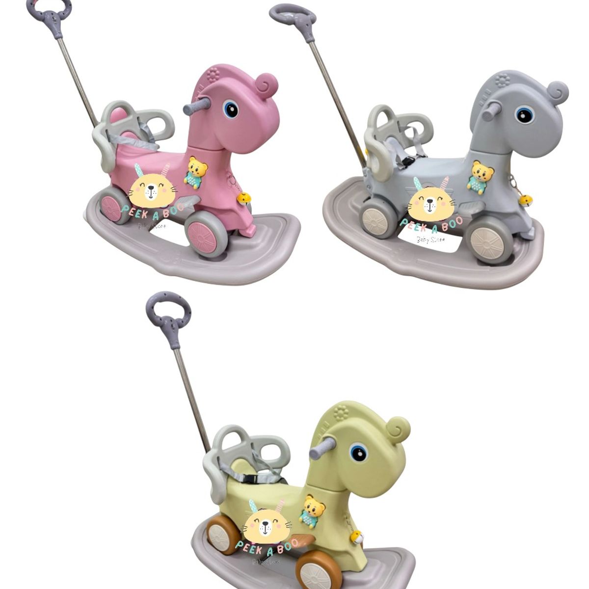 GENERICO - Divertido Caballo Balancín 3 en 1 Para Niños Nuevo