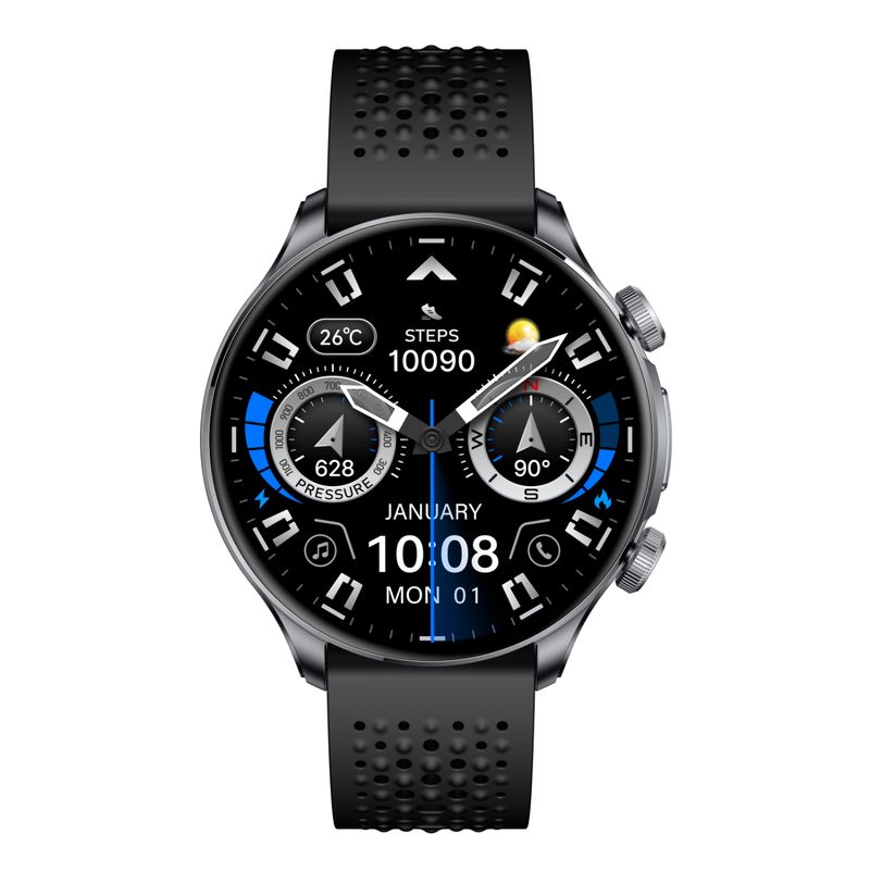 ESENSES - Smart Watch GPS AMOLED 160 Reloj Inteligente SW-TITANIUM Negro