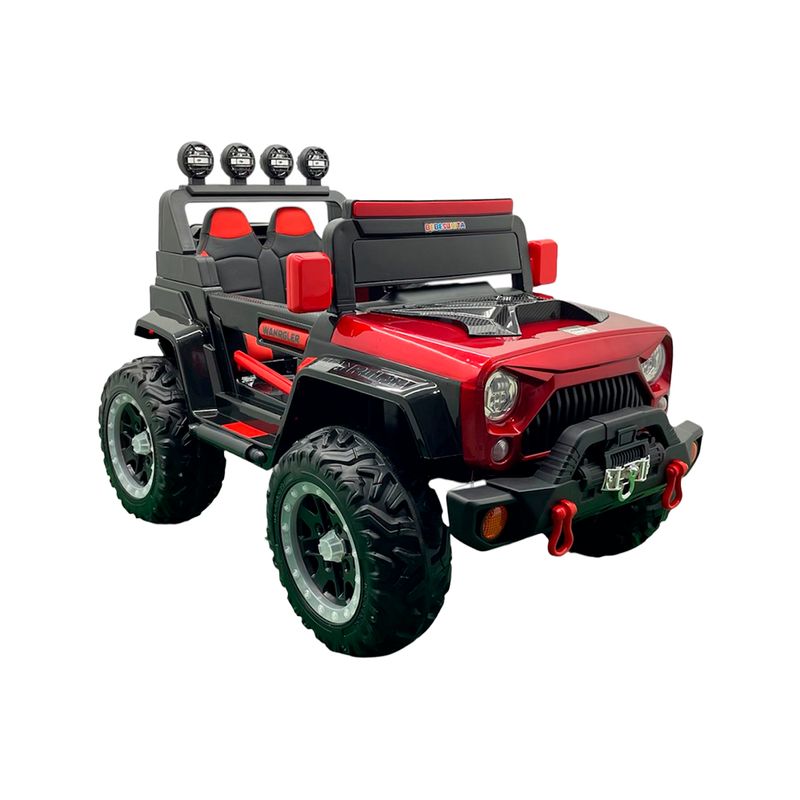 BEBESUNITA - Carro Eléctrico Para Niños 4x4 Llanta Goma Cremoto