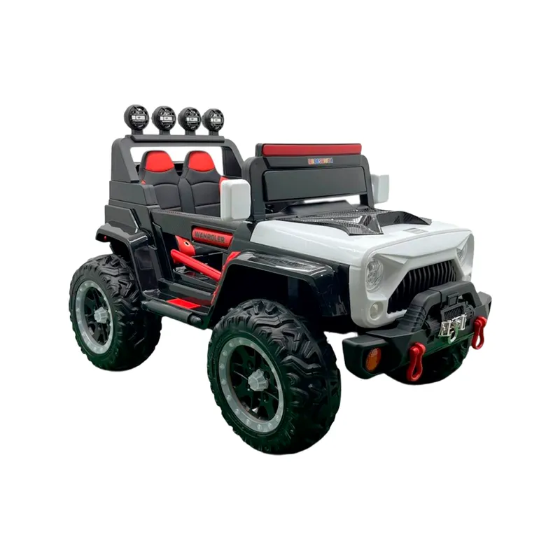 BEBESUNITA - Carro Eléctrico Para Niños 4x4 Llanta Goma Cremoto