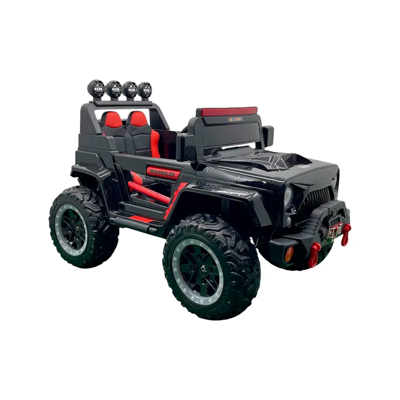 BEBESUNITA - Carro Eléctrico Para Niños 4x4 Llanta Goma Cremoto