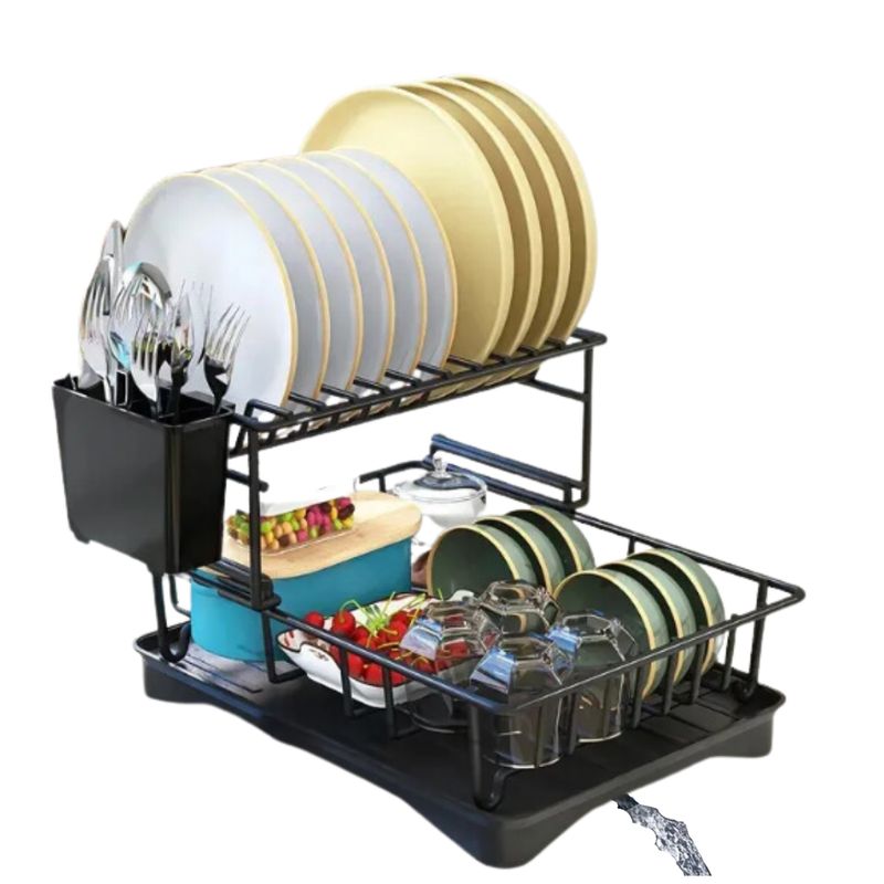 HOME - Escurridor De Loza Secaplatos Inoxidable Desagüe Versión Pro