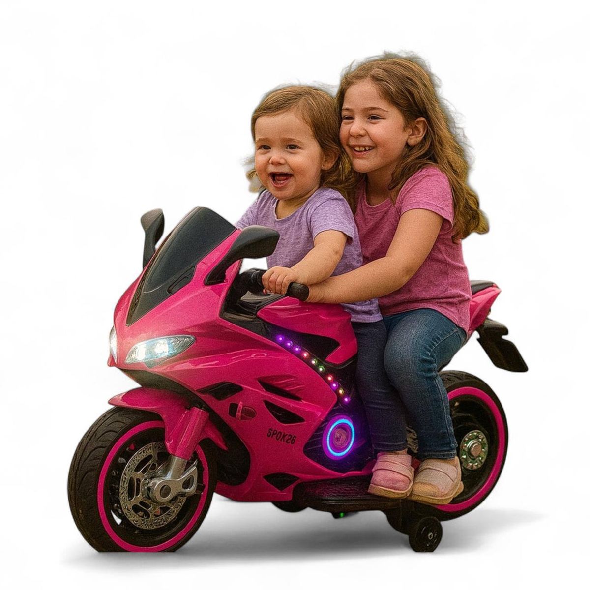 BRITOCHET - Moto Eléctrica Niño Niña 3 a 9 años L/llantas Ll/Goma Bluetooth REF 1177