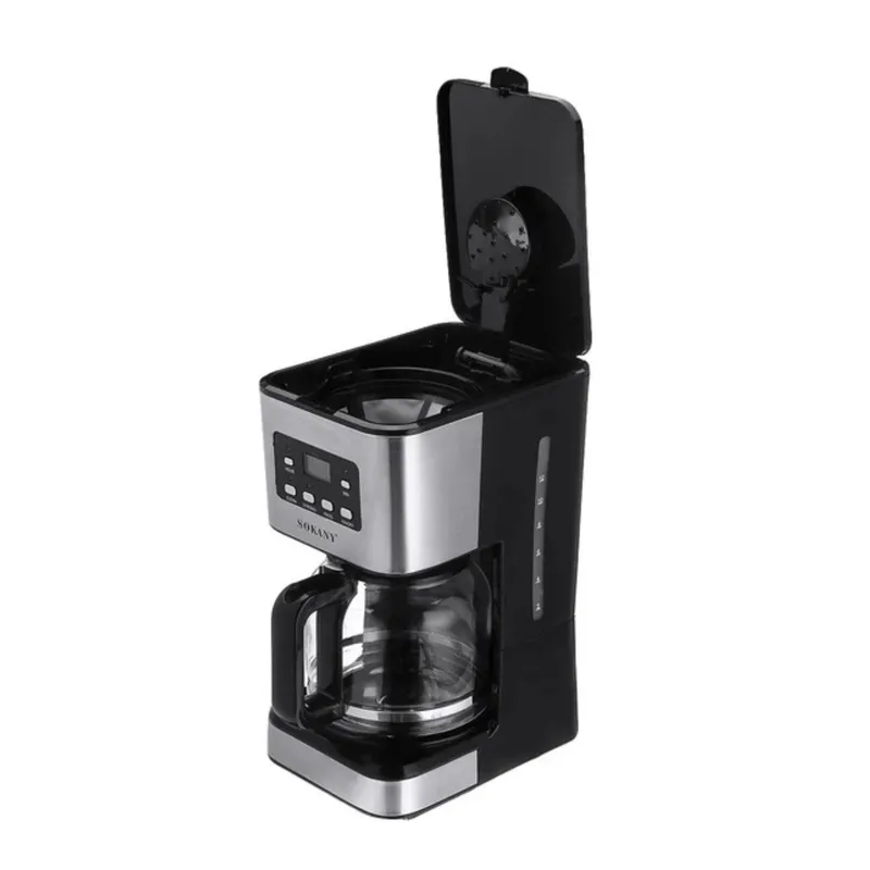 SOKANY - Cafetera Eléctrica Programable Sokany CM-121E 12 Tazas con Pantalla Digital
