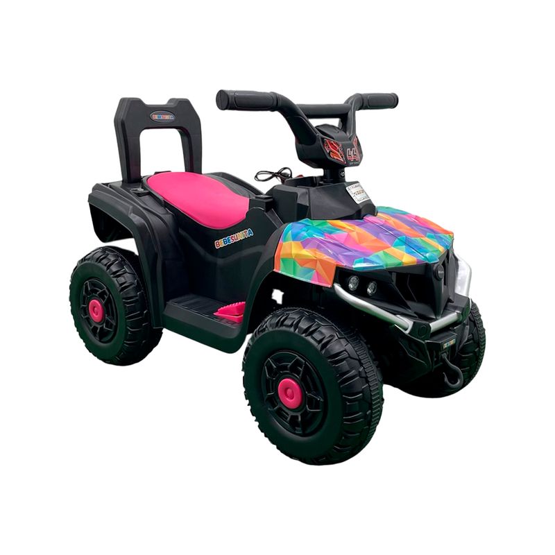 BEBESUNITA - Moto Cuatrimoto Niños 1 A 4 Años Bluetooth Usb Recargable