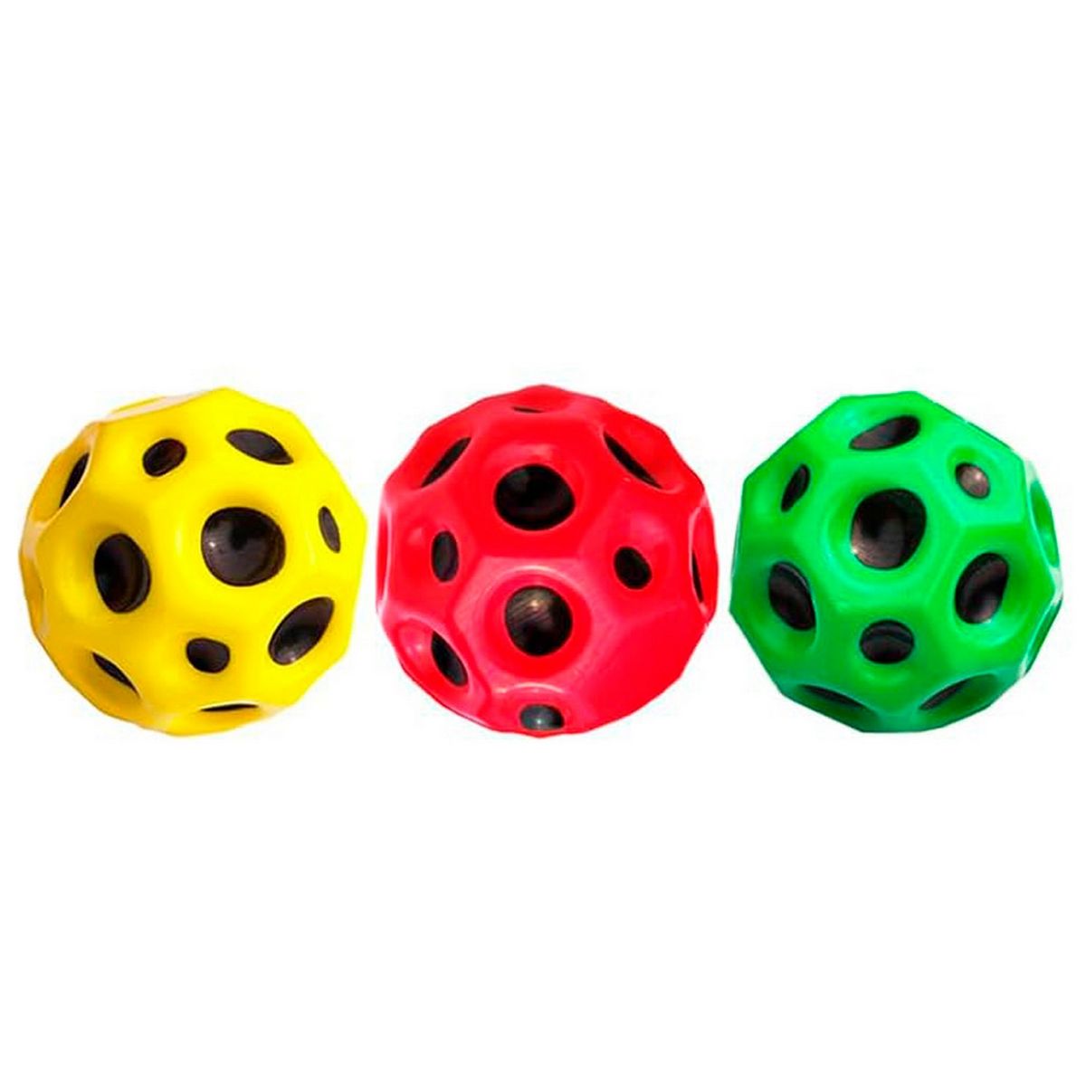 GENERICO - Pelotas Antiestres Saltarina Unicolor Unisex X 6 Unidades