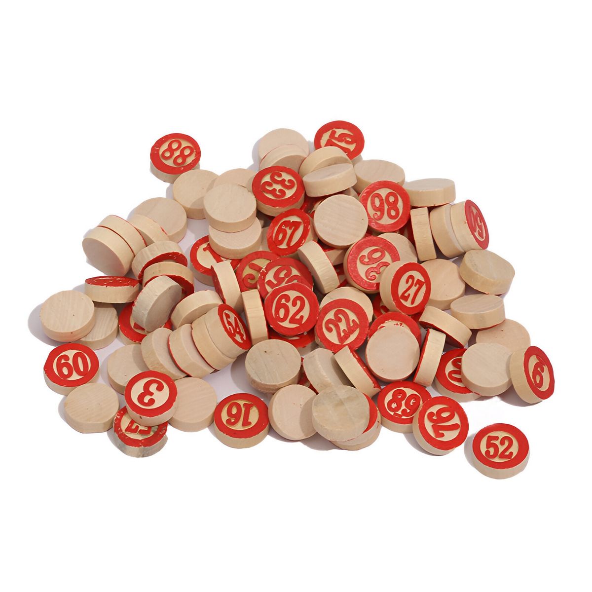 GENERICO - Juego De Mesa Siglo 90 Fichas En Madera Portable