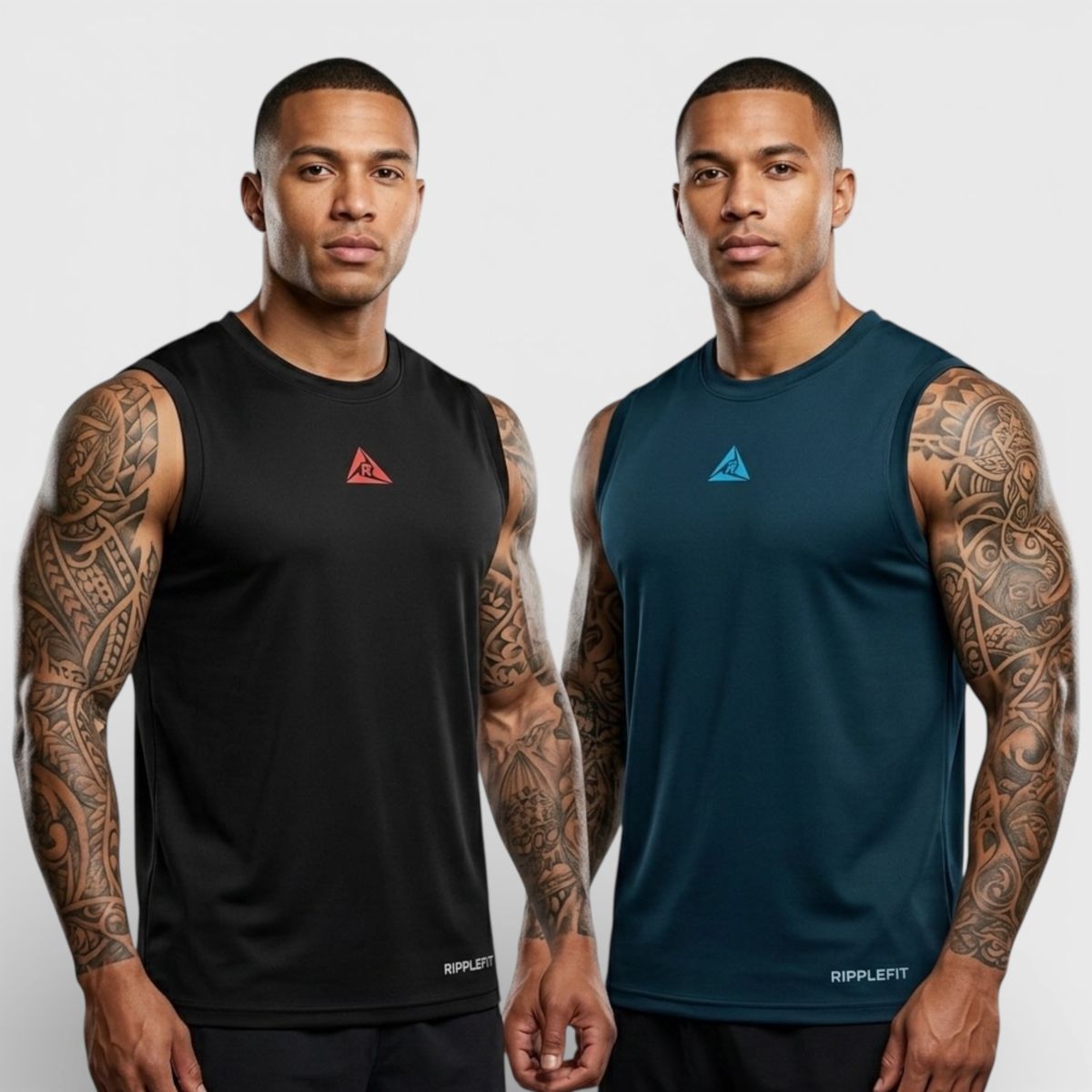 RIPPLE FT - Combo x2 Camisetas Deportivas Control Sudor Originales RIPPLE