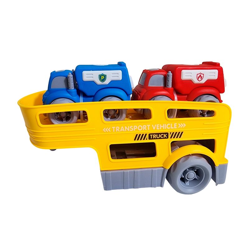 GENERICO - Camión Tractomula Bombero Policia Vehiculos Juguete Niños