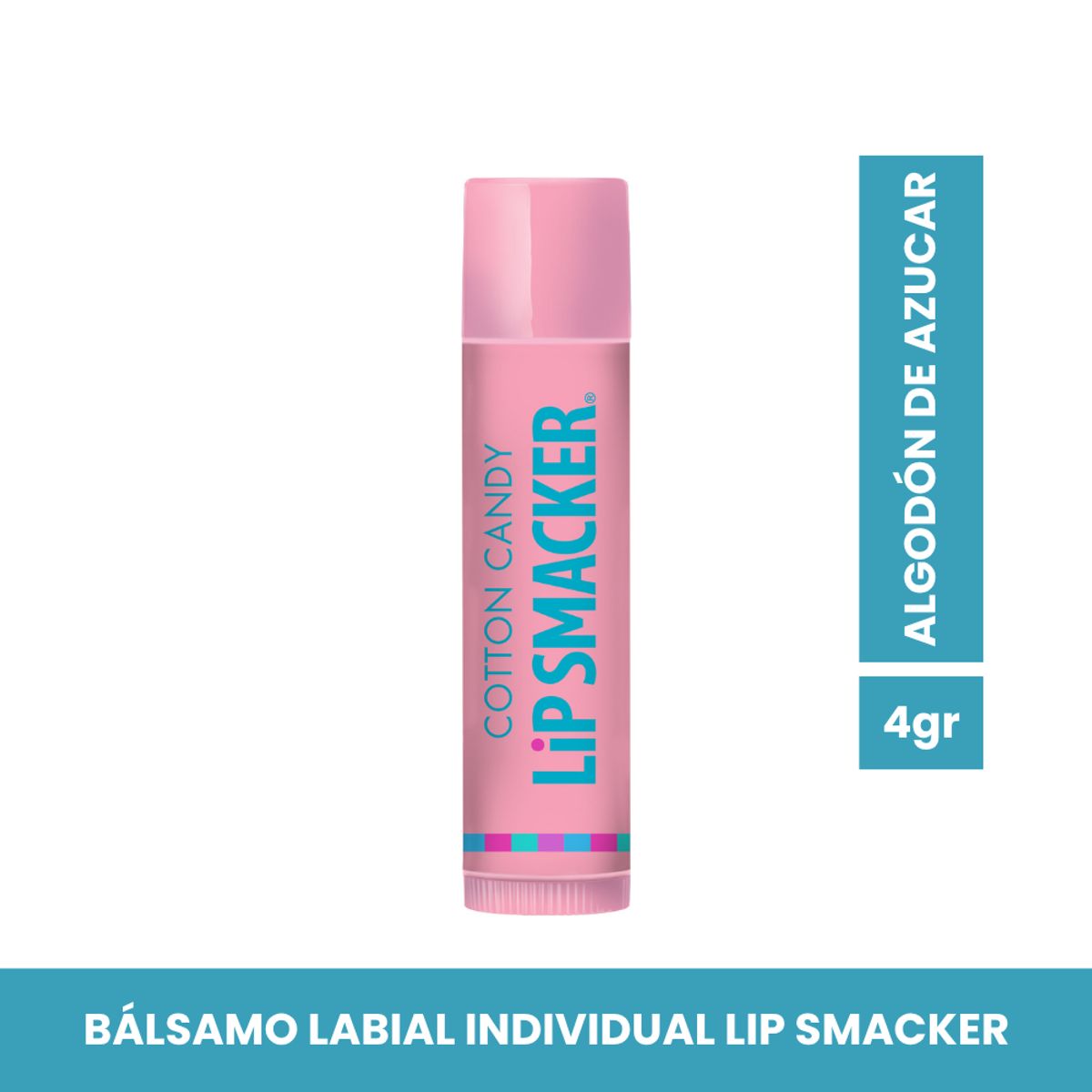 LIP SMACKER - Bálsamo Labial Lip Smacker - Algodón de Azúcar - Individual 4gr