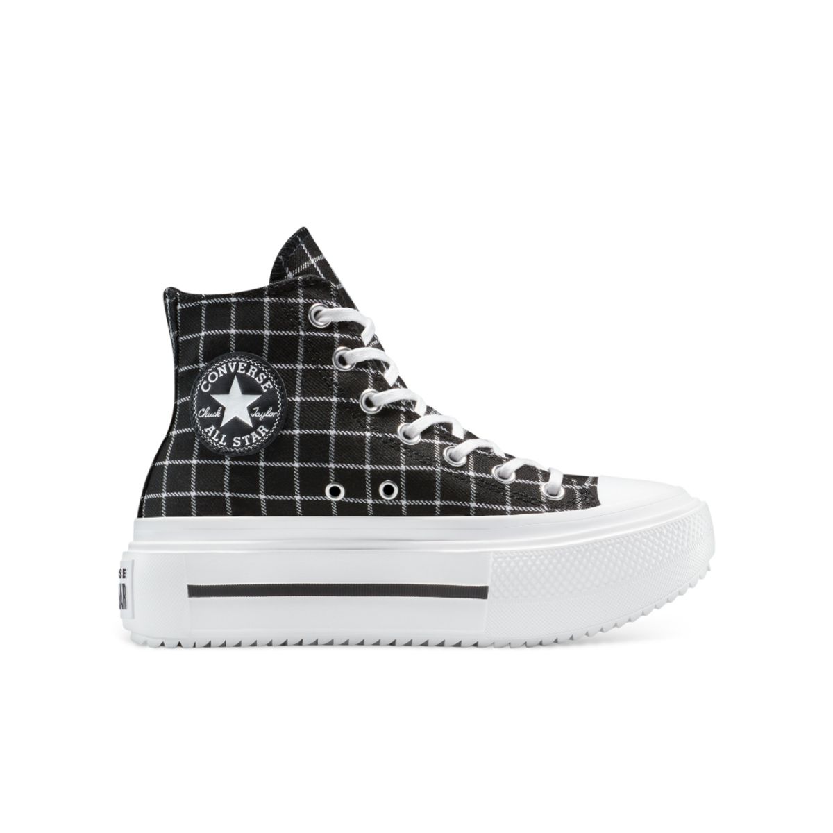 CONVERSE - Tenis Converse Botas Ctas Lift Double Stack Mujer-Negro