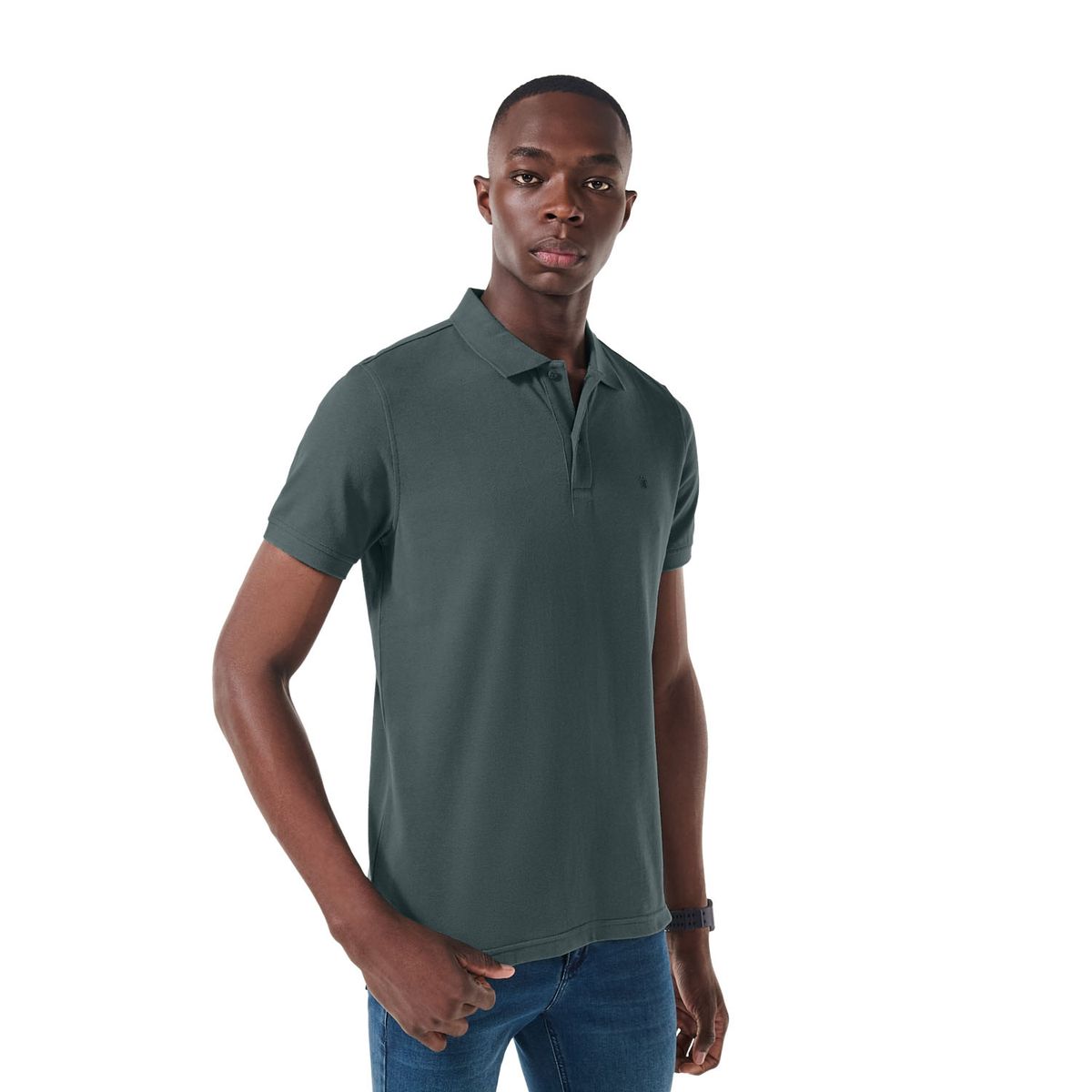 TOTTO - Camiseta Tipo Polo Spencer Verde Para Totto Hombre