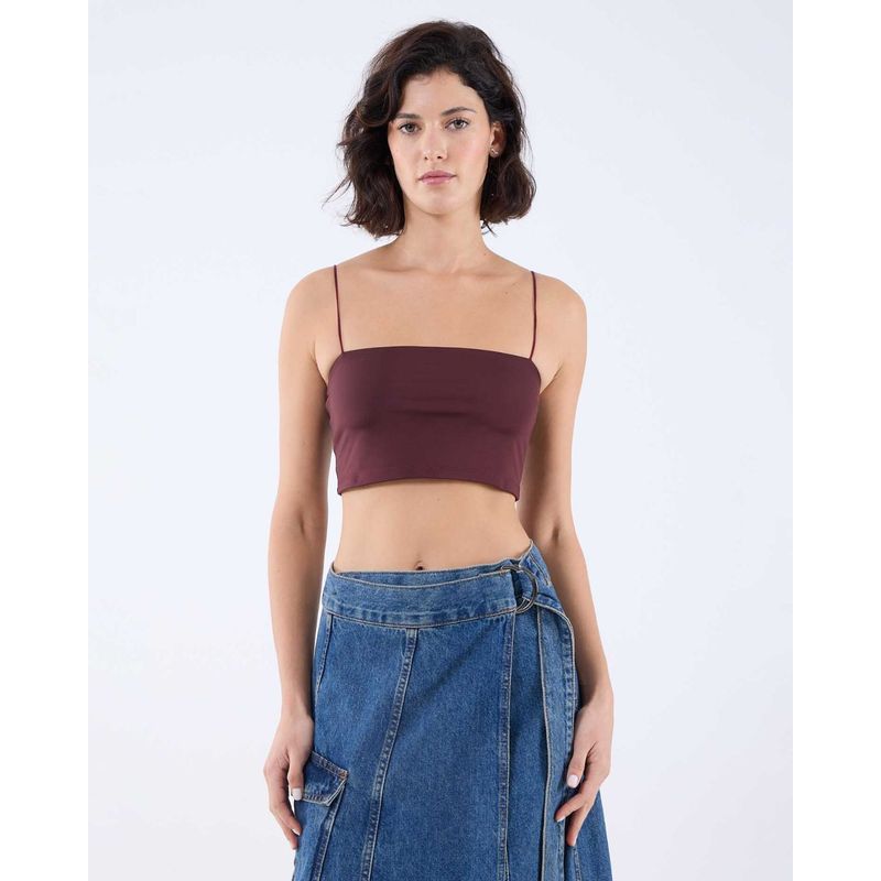 SEVEN SEVEN - Camiseta Para Mujer Manga Sisa Color Vino Marca Seven Seven #28096052