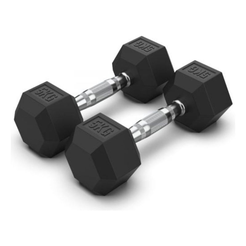 Par Mancuernas Hexagonales KG Encauchetadas GENERICO