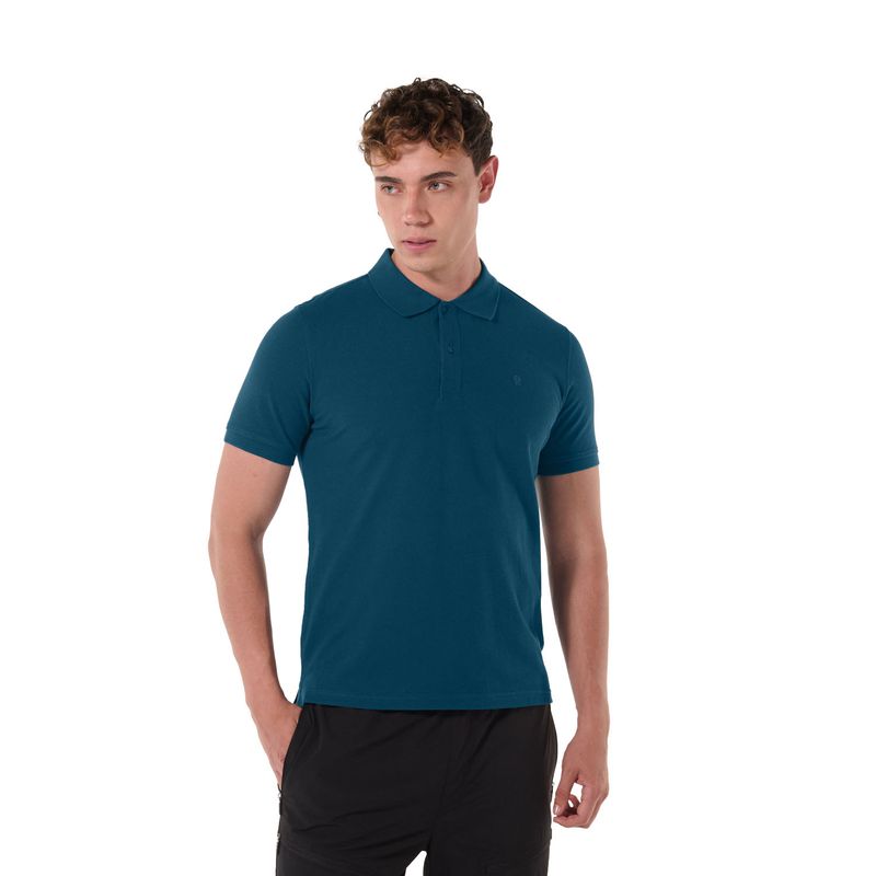 TOTTO - Camisa Tipo Polo Spencer Para Hombre Totto Azul