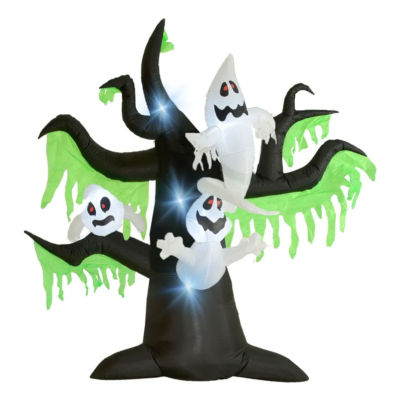 RACK PACK - Inflable Halloween 3.1 Mts Arbol Fantasma Extra Grande Led