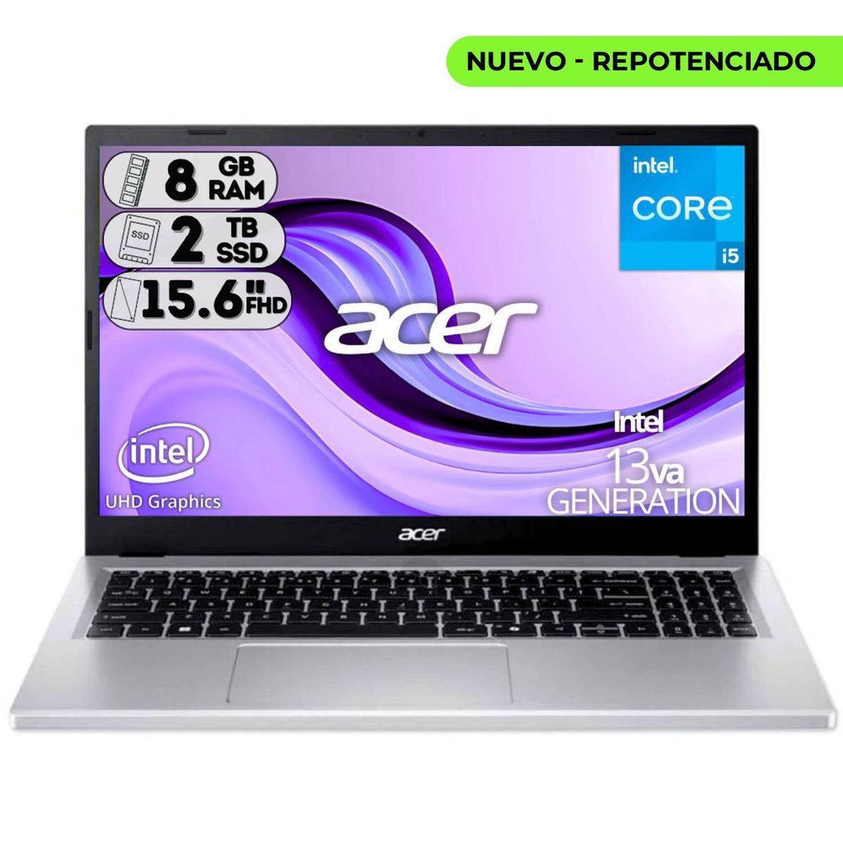 ACER - PORTATIL ACER AG15 INTEL CORE I5 13420H 8GB RAM 2TB SSD 156 FHD