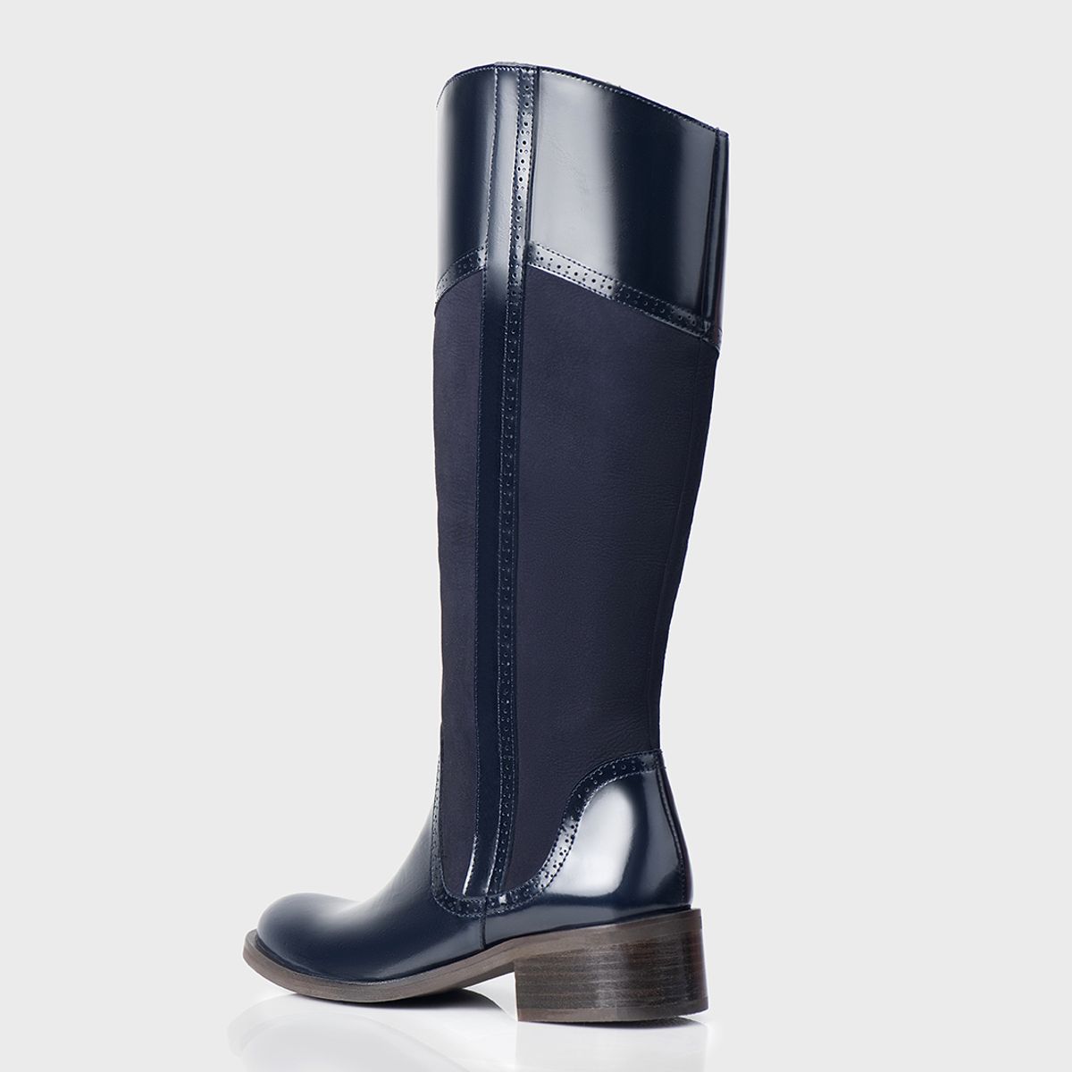 STIVALI - Bota Camelot Cuero Valenciano X Ante Azul