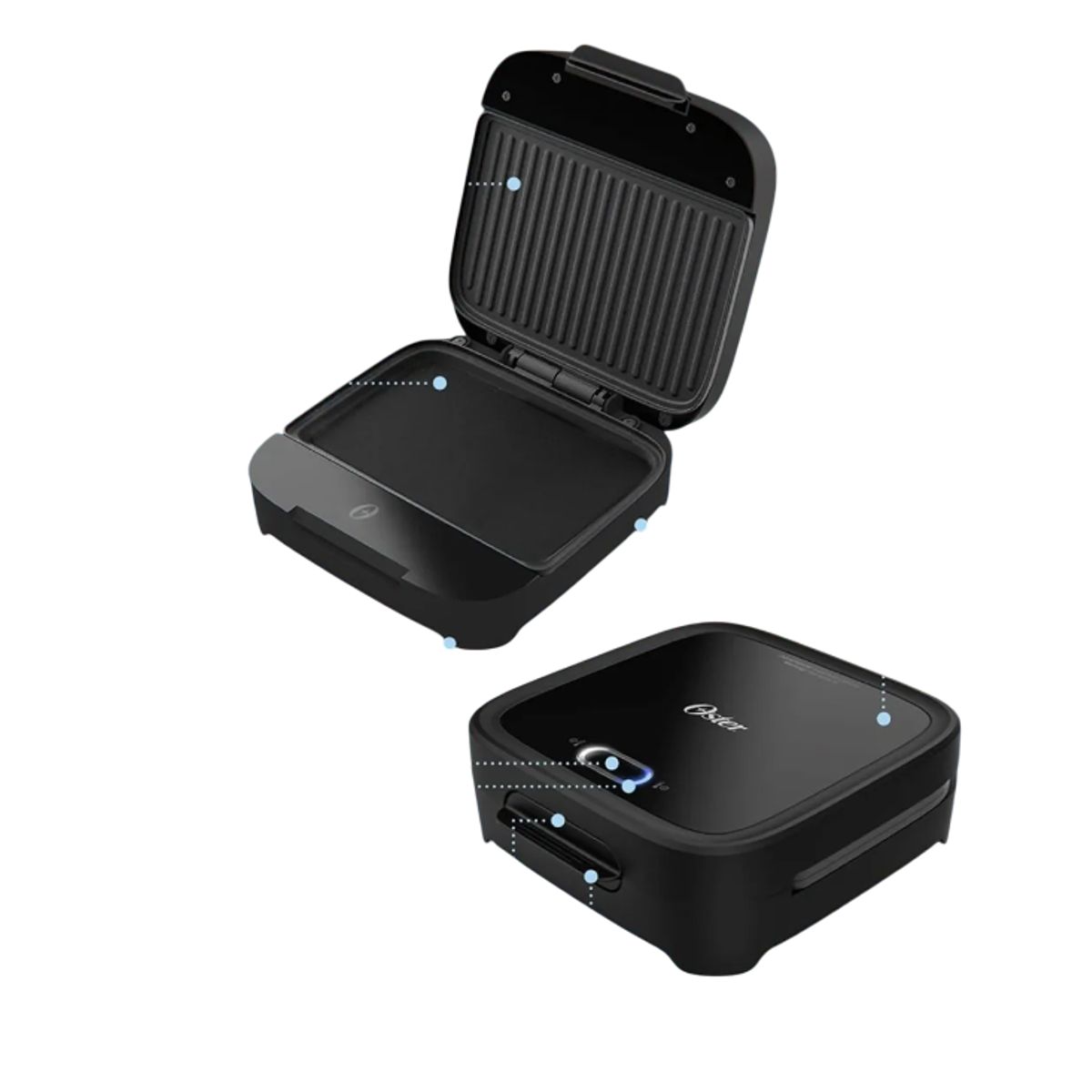 OSTER - Sandwichera Oster Compacta con Platos Hondos