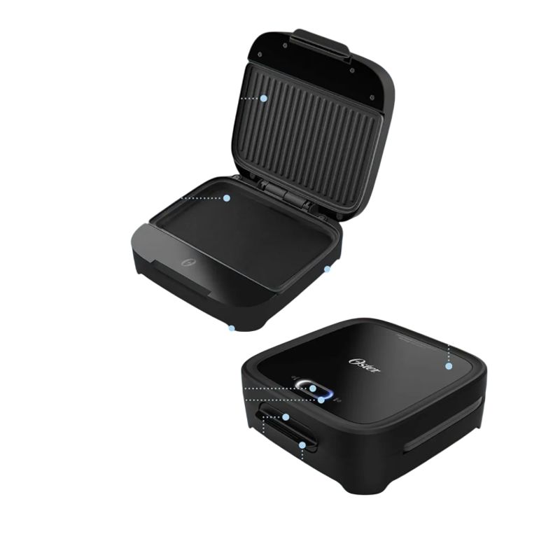 OSTER - Sandwichera Oster Compacta con Platos Hondos