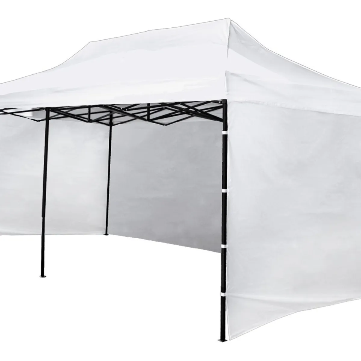JARDIMEX - Toldo Carpa 3X6 Blanca Plegable Con Paredes Retráctil Impermeable