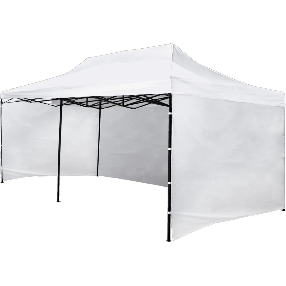 JARDIMEX - Toldo Carpa 3X6 Blanca Plegable Con Paredes Retráctil Impermeable