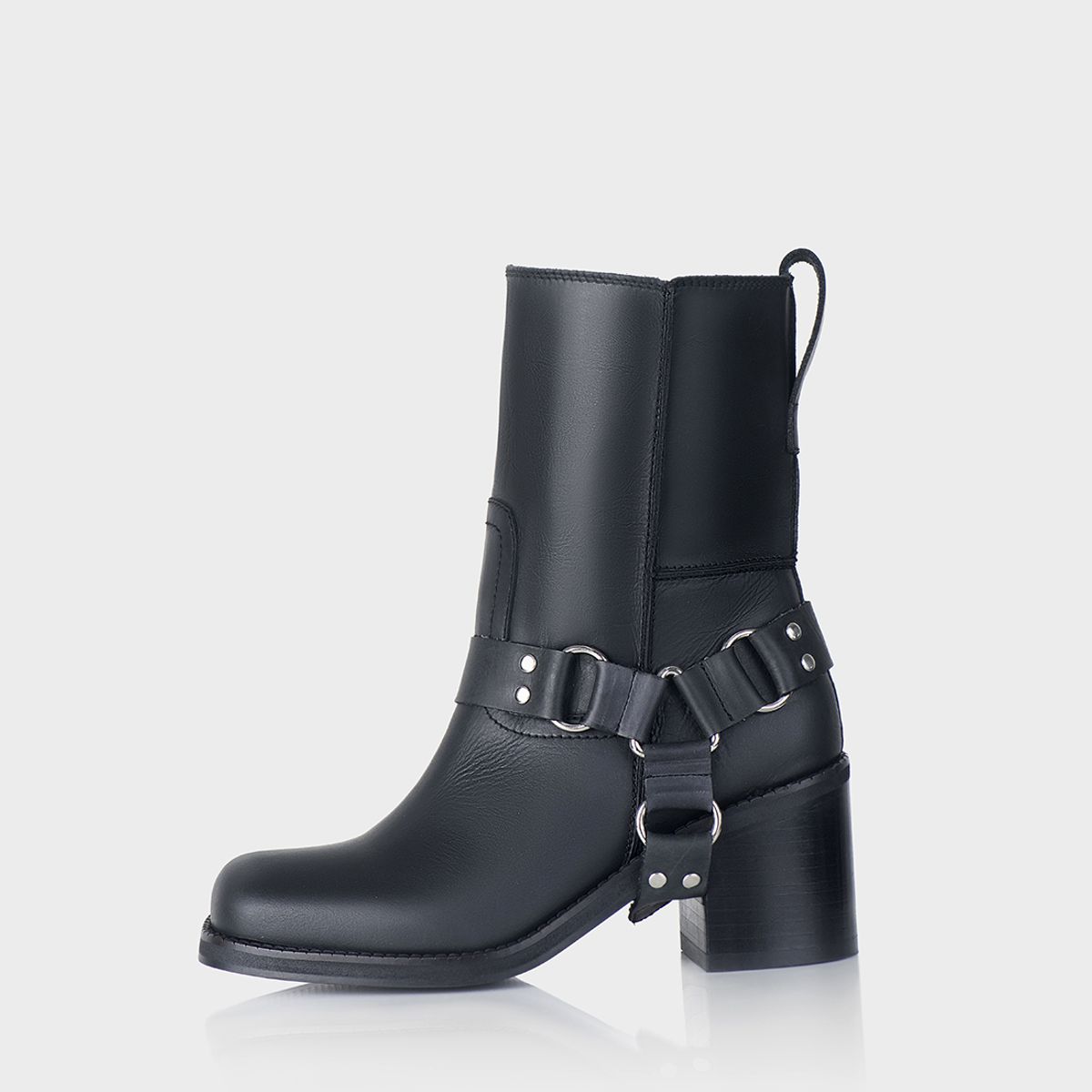 STIVALI - Bota Biker Camil Rockland Cuero Negro