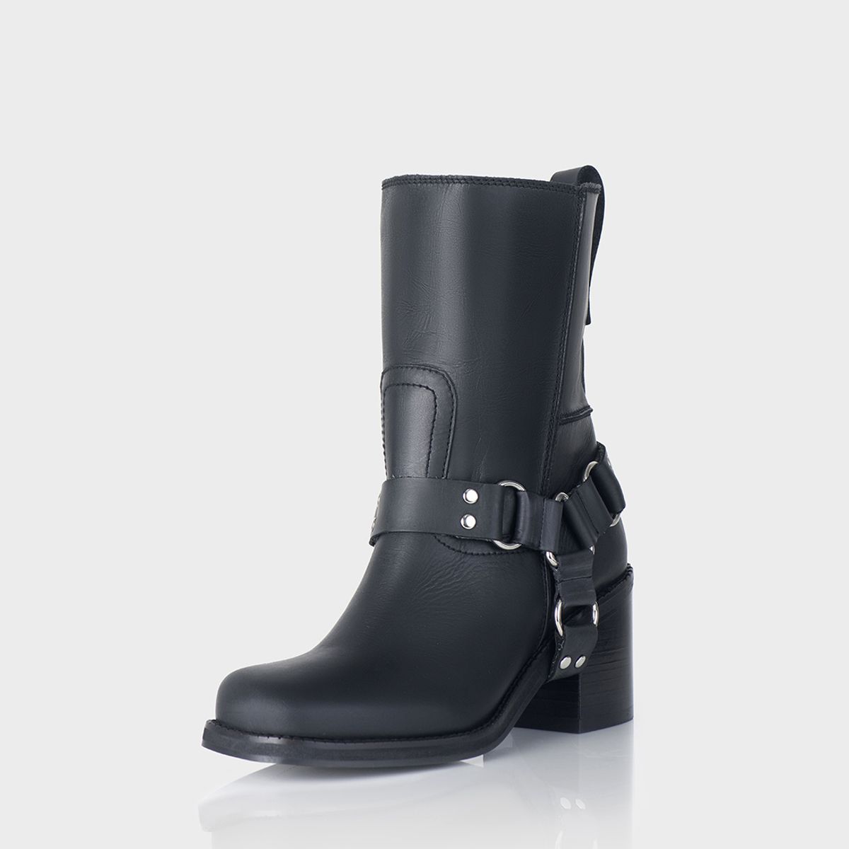 STIVALI - Bota Biker Camil Rockland Cuero Negro