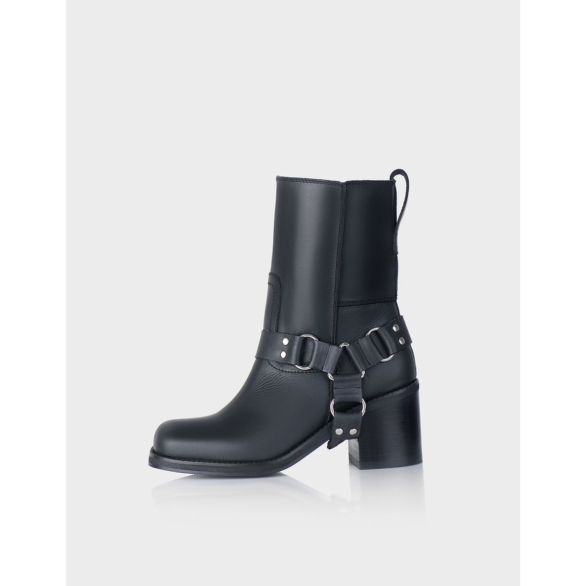STIVALI - Bota Biker Camil Rockland Cuero Negro