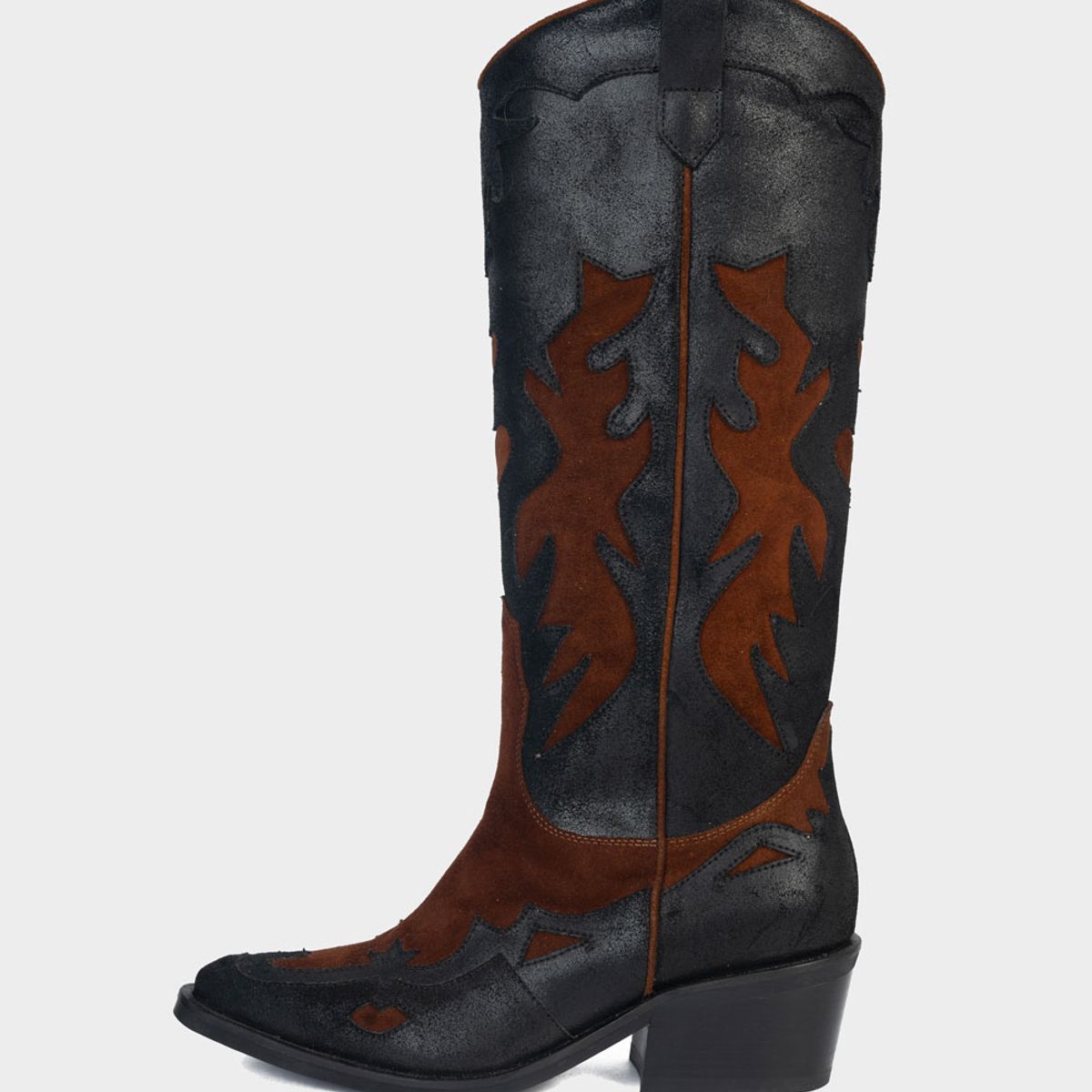 STIVALI - Bota Texana Dakota Negro x Canela