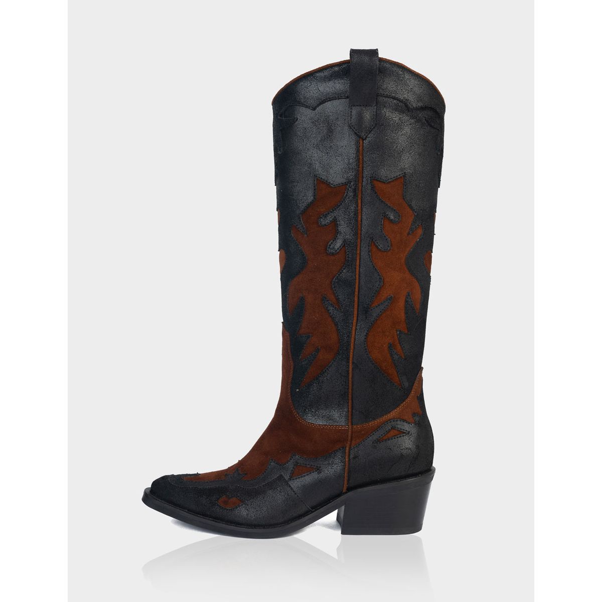 STIVALI - Bota Texana Dakota Negro x Canela