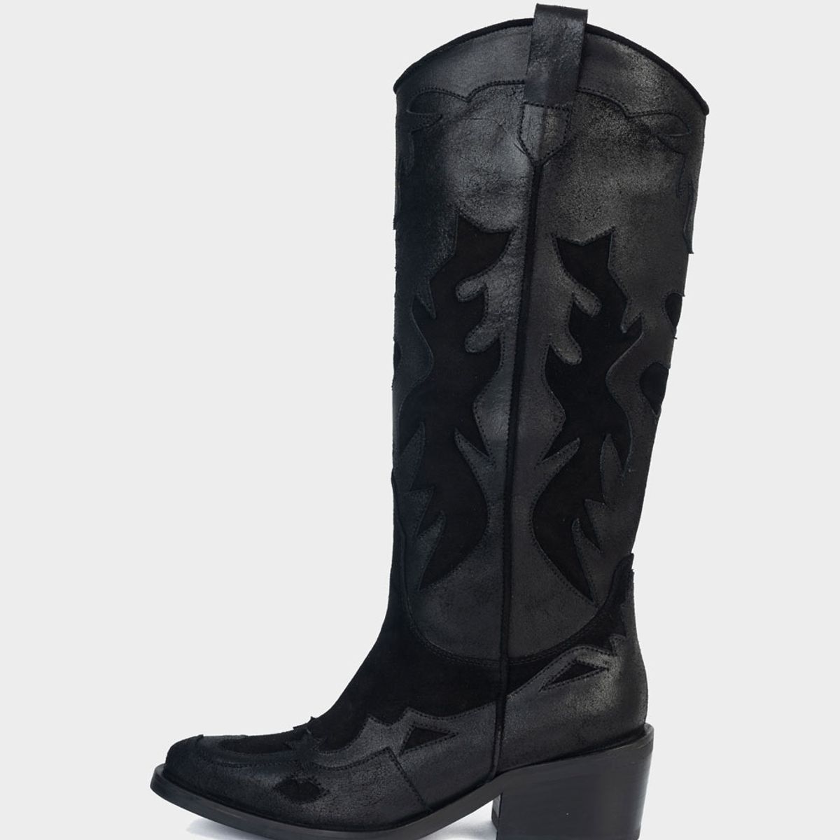 STIVALI - Bota Texana Dakota Cuero Negro