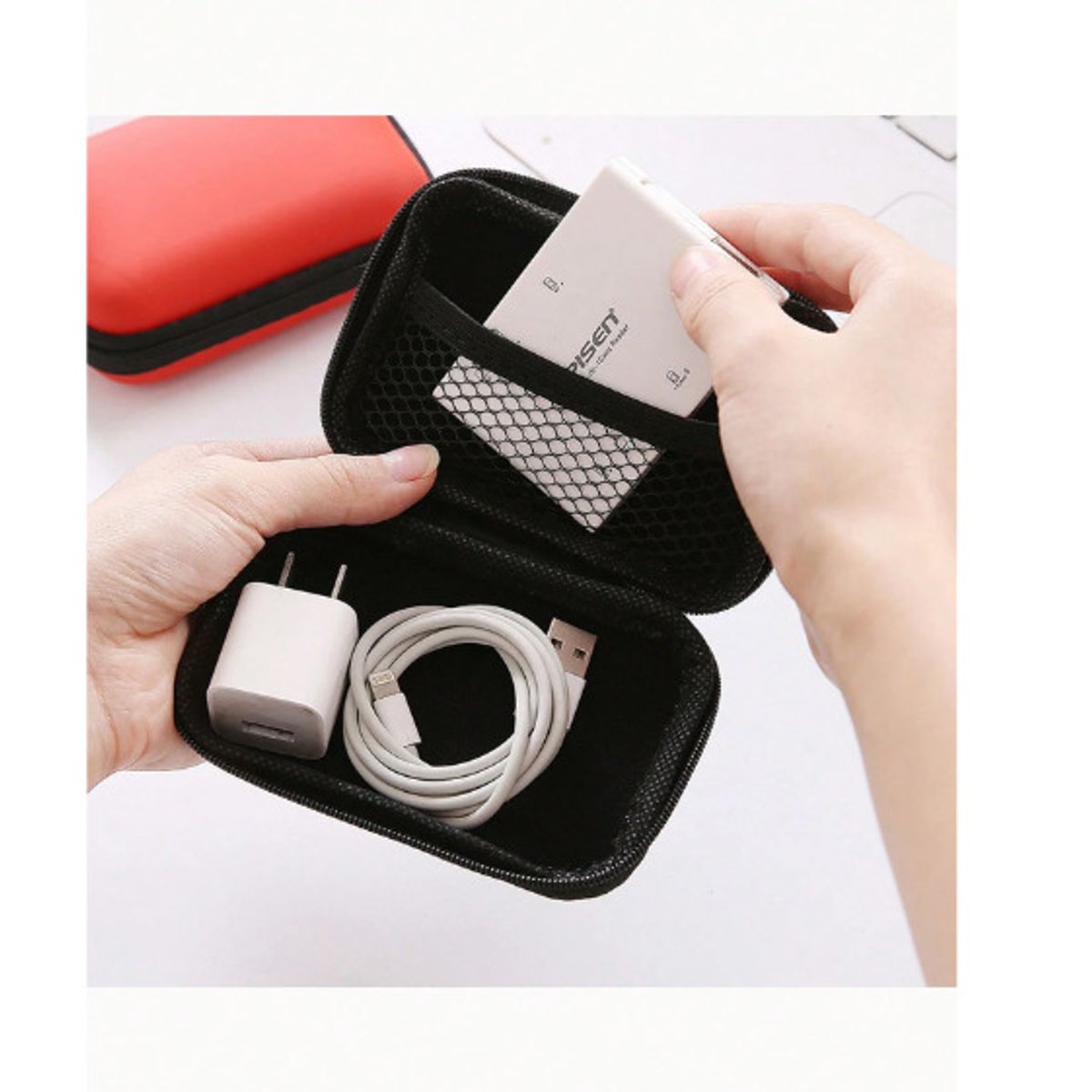 GENERICO - Estuche Organizador Cables Bolsa Viaje Almacenar Manos Libre