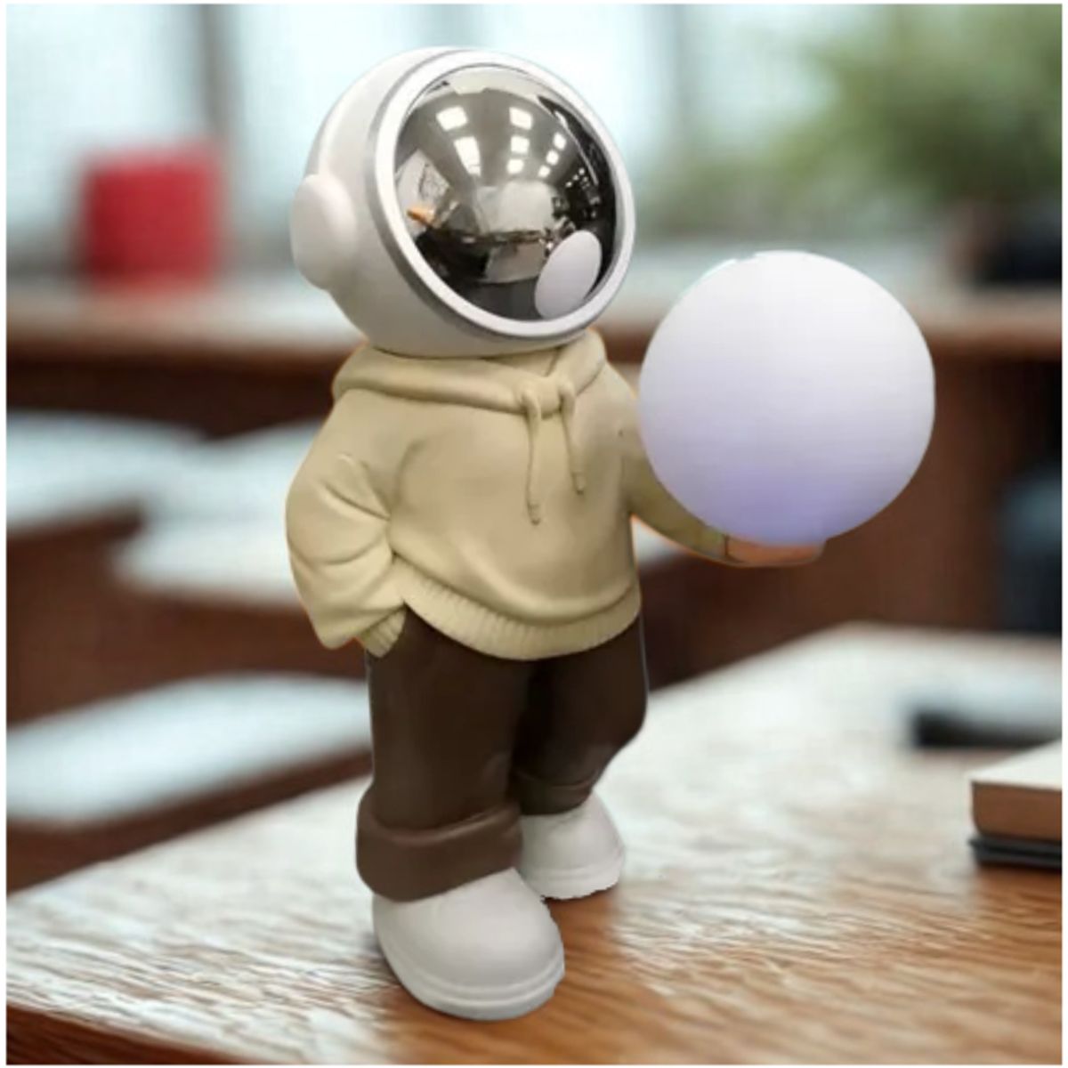 GENERICO - Lámpara Led Astronauta Parlante Bluetooth Luz Luna