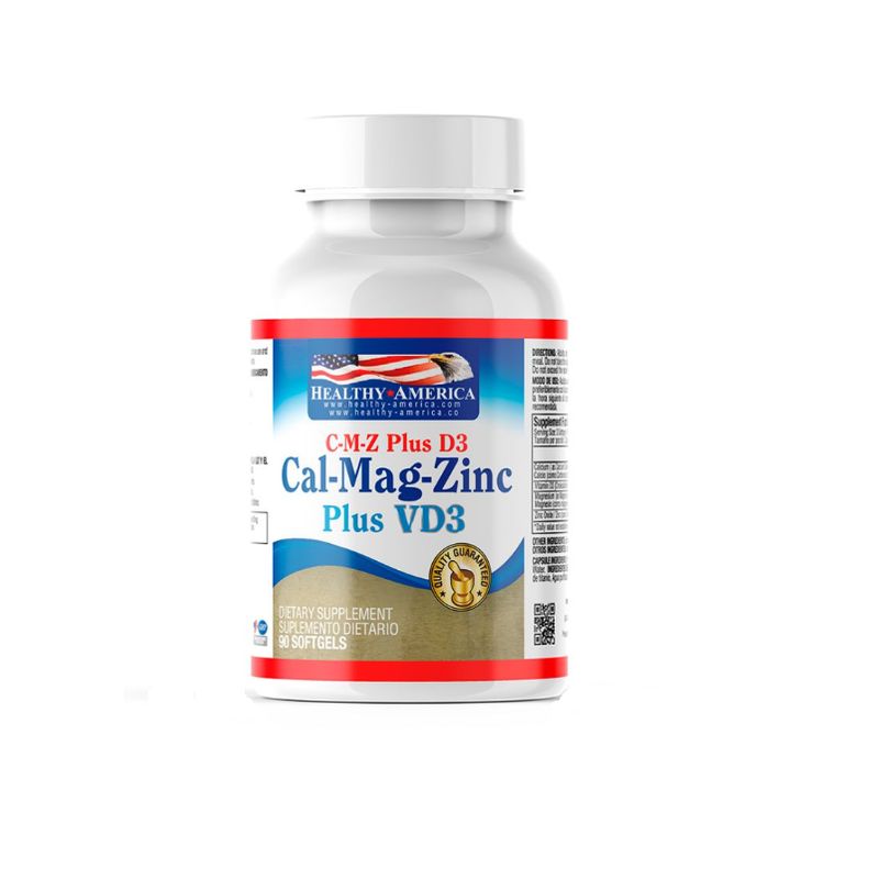 HEALTHY AMERICA - MULTIVITAMINICO CAL-MAG-ZINC +VITAMINA D3 X 90 CAPSULAS