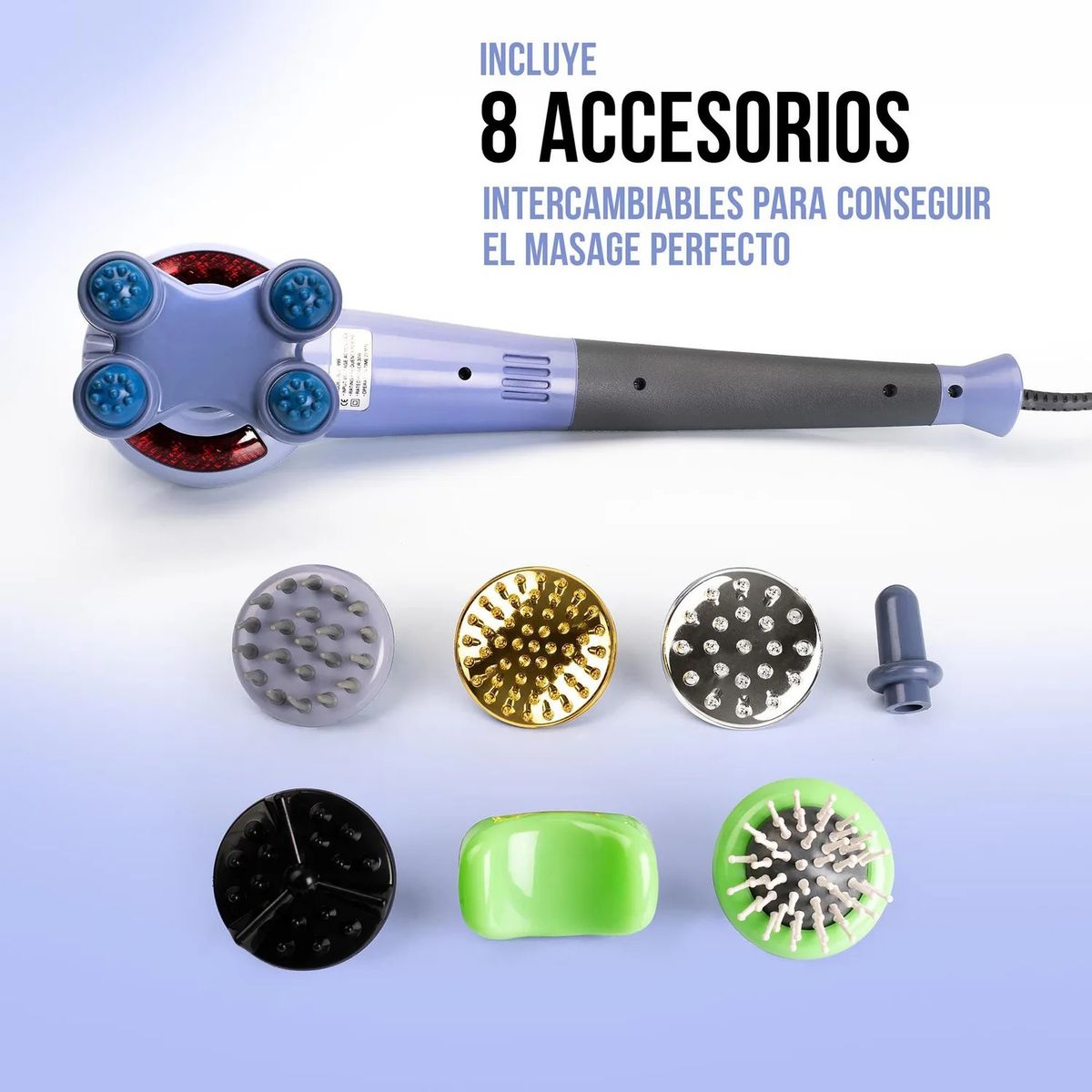 STYLE STARS - Masajeador Mágico Eléctrico 8 En 1 Corporal