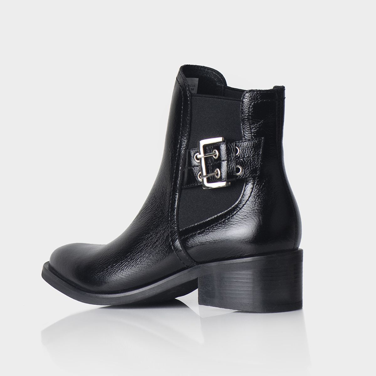 STIVALI - Botin Eden Cuero Brillanil Negro