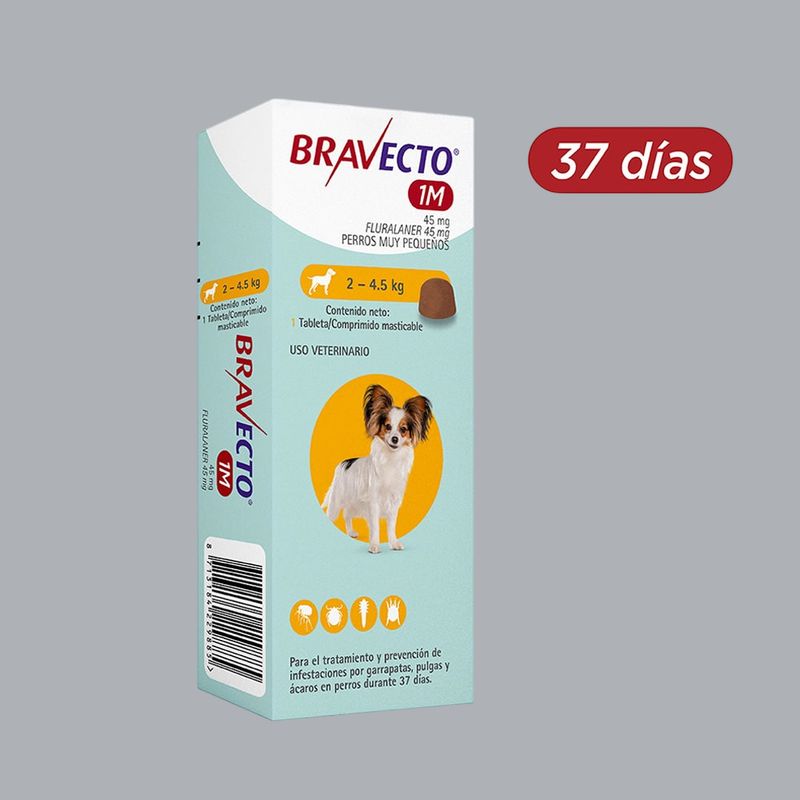 BRAVECTO - Antiparasitario Externo Bravecto 1M Perros 2 - 4.5kg