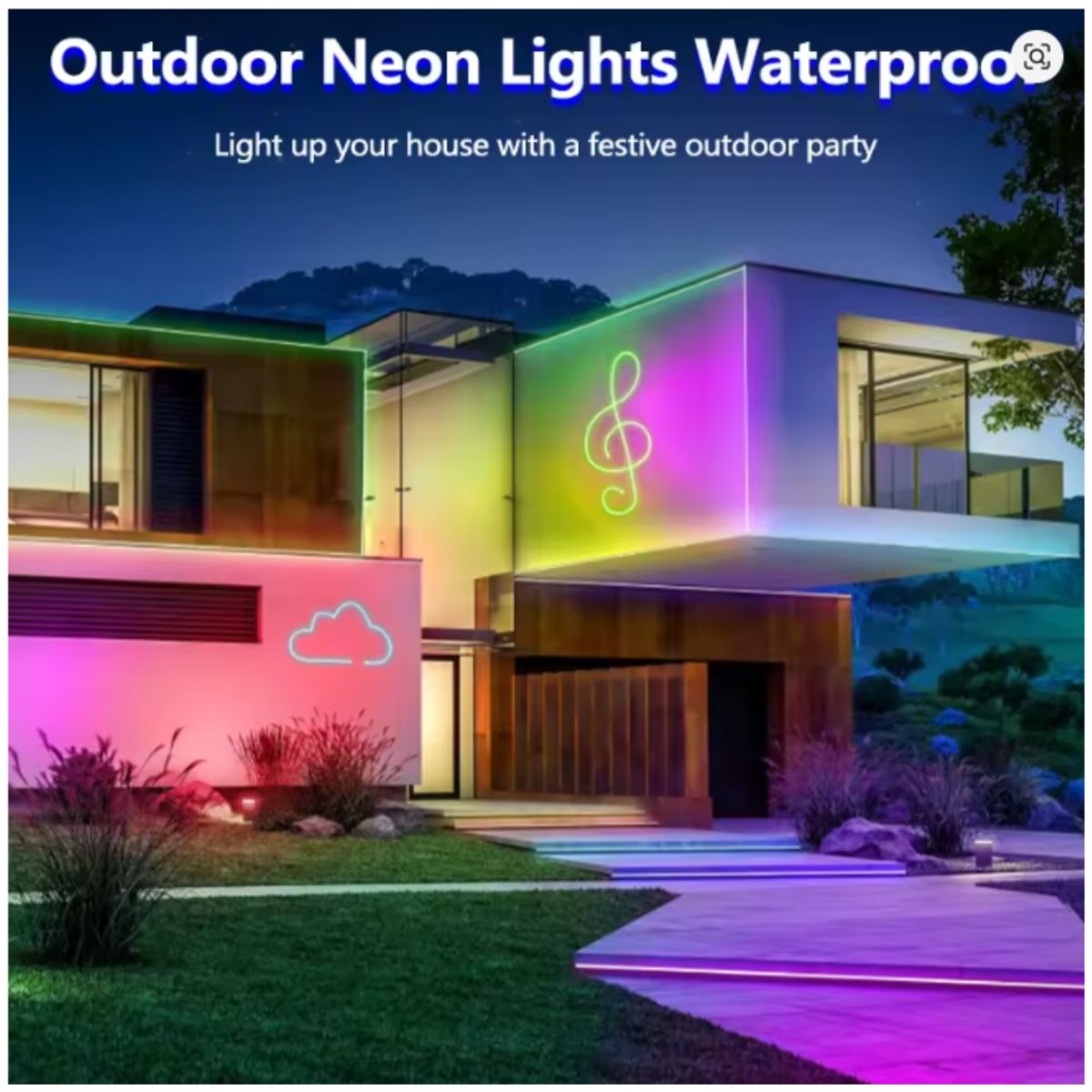 AMERICAN GENERICS - Cinta De Luz Led Rgb 10 Metros Tira Led Neón + Control Bluetooth Alexa