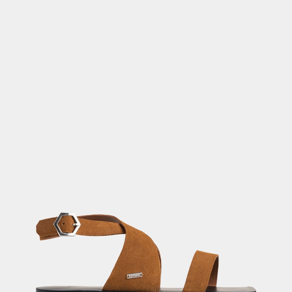 VELEZ - Vélez Sandalia Plana Draco De Cuero Para Mujer Amarre Al Tobillo Miel