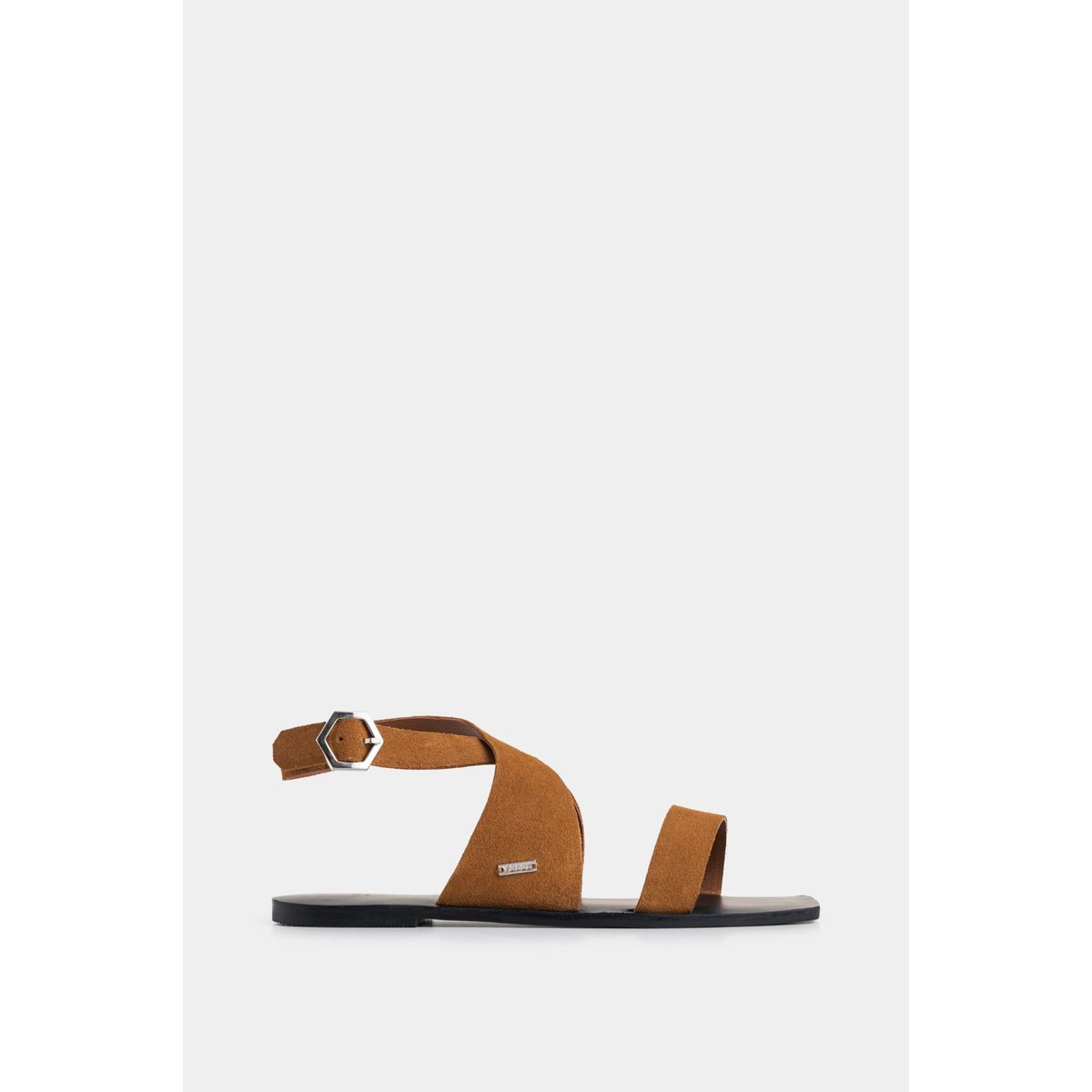 VELEZ - Vélez Sandalia Plana Draco De Cuero Para Mujer Amarre Al Tobillo Miel