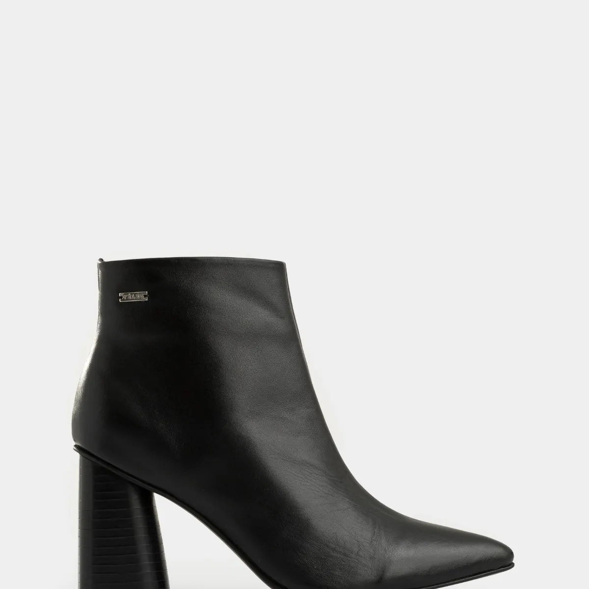 VELEZ - Vélez Botines Agata De Cuero Para Mujer Silueta Punta Negro