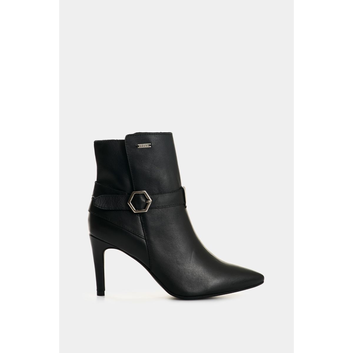 VELEZ - Vélez Botines Calix De Cuero Para Mujer Silueta Office Negro