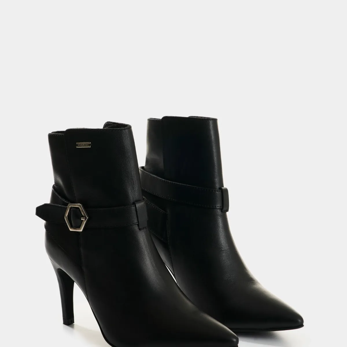 VELEZ - Vélez Botines Calix De Cuero Para Mujer Silueta Office Negro