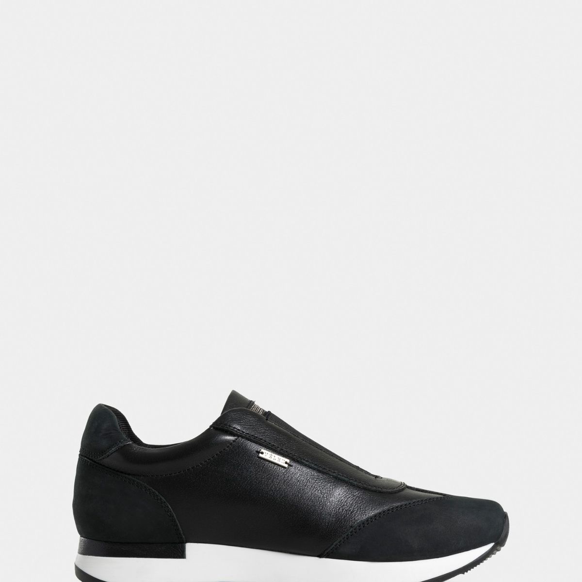 VELEZ - Vélez Mocasines Zipa De Cuero Para Mujer Detalles Millaré Negro