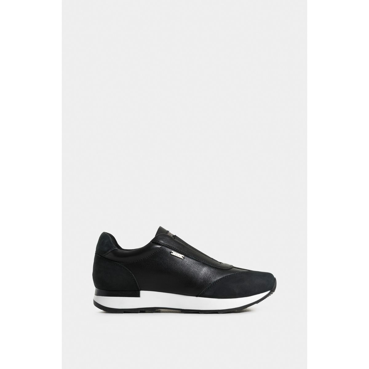 VELEZ - Vélez Mocasines Zipa De Cuero Para Mujer Detalles Millaré Negro