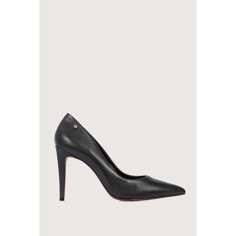 VELEZ - Vélez Tacones Cerrados De Cuero Liso Negro