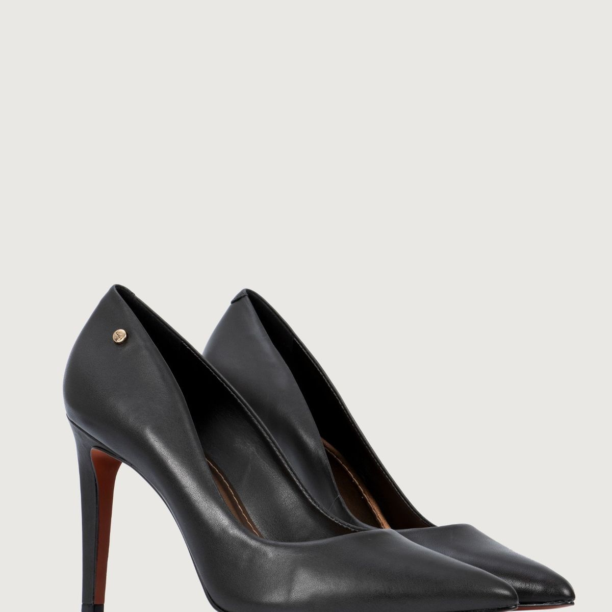 VELEZ - Vélez Tacones Cerrados De Cuero Liso Negro